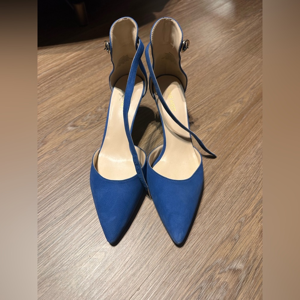 Nine West Blue Pointed Toe Heels
